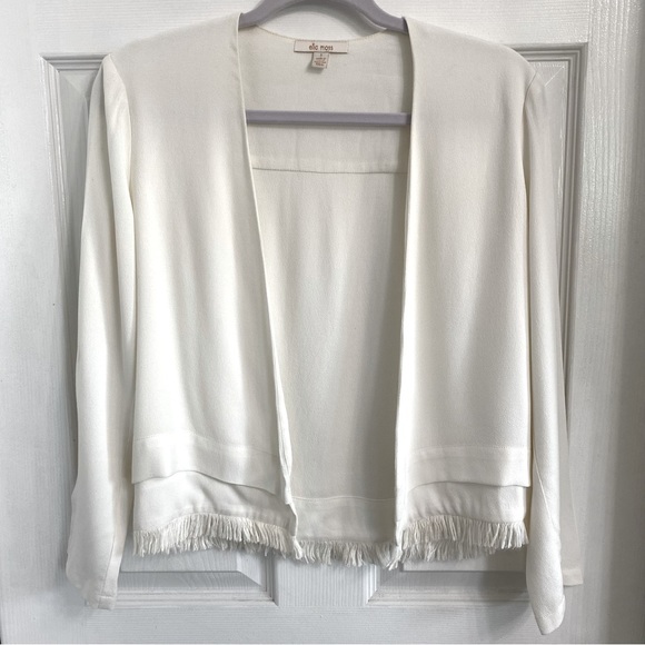 Ella Moss Jackets & Blazers - Ella Moss open lightweight jacket with fringe hem women’s small